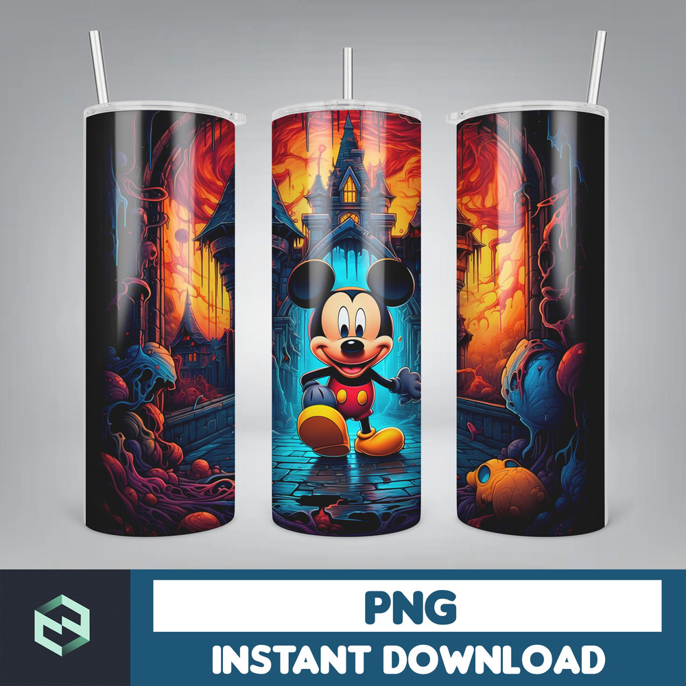 Cartoon and super hero Tumbler Wrap Png, 3D Tumbler Design Skinny Sublimation, Digital Download (86).jpg