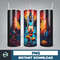 Cartoon and super hero Tumbler Wrap Png, 3D Tumbler Design Skinny Sublimation, Digital Download (86).jpg