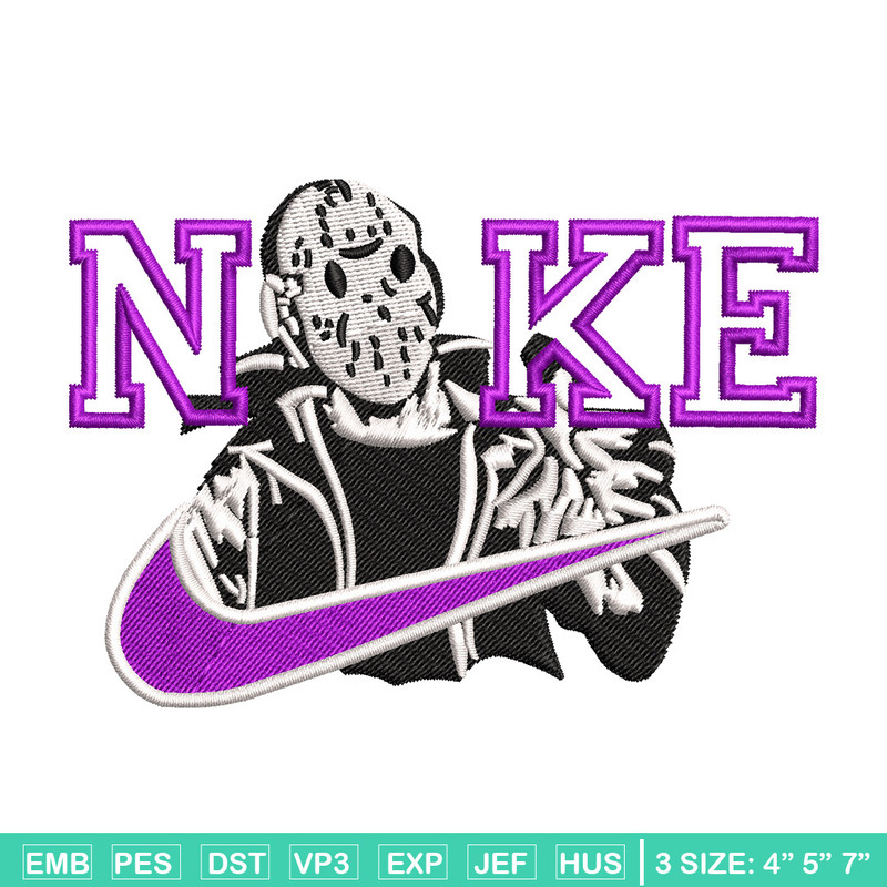 Nike x horror embroidery design, Horror movie embroidery, Nike design, Embroidery shirt, Embroidery file,Digital download.jpg