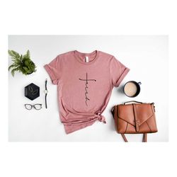 christian shirt, faith sweatshirts for women, faith cross shirt, religious gift, jesus hoodie