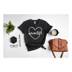 mom life heart shirt, mama heart shirt, custom mommy shirt, personalized mom tee, mother's day t-shirt
