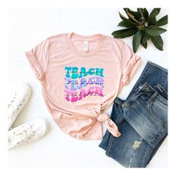 teacher shirt, , gift for teacher, retirement party gift, retirement mom gift, retro teacher shirt, cute shirt for teach