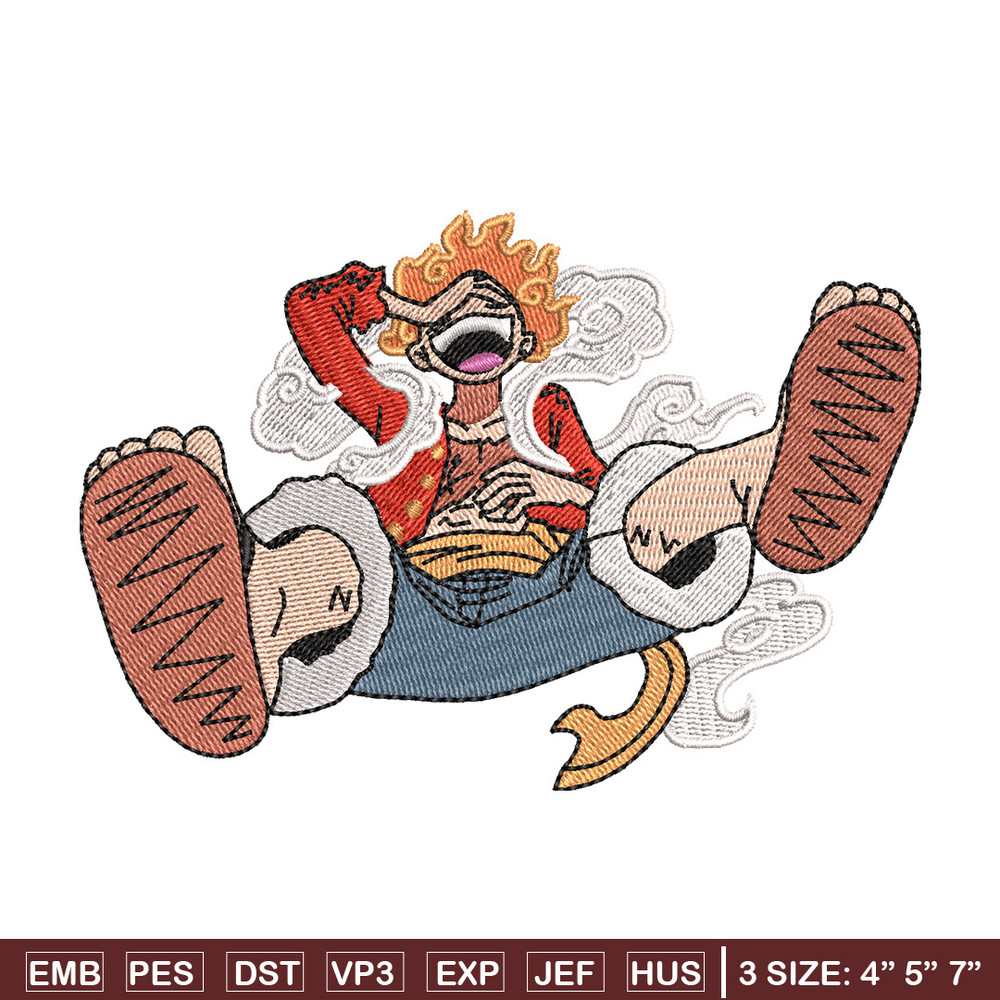 Luffy g5 laugh embroidery design, One piece embroidery,Anime design, Embroidery shirt, Embroidery file, Digital download.jpg