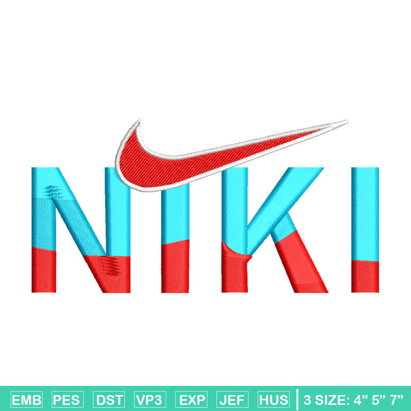 Niki design embroidery design, Nike embroidery, Embroidery file, Embroidery shirt, Emb design, Digital download.jpg