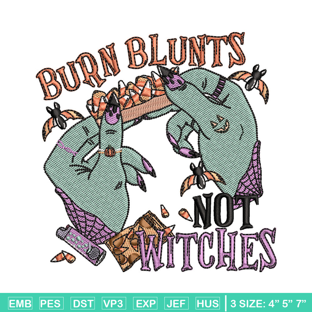 Not witches embroidery design, Horror embroidery, Embroidery file, Embroidery shirt, Emb design, Digital download.jpg