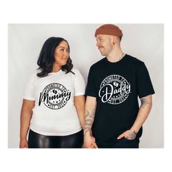 promoted to mommy and daddy shirt, baby announcement shirt, new mother shirt, new father shirt, new parents shirt, new m