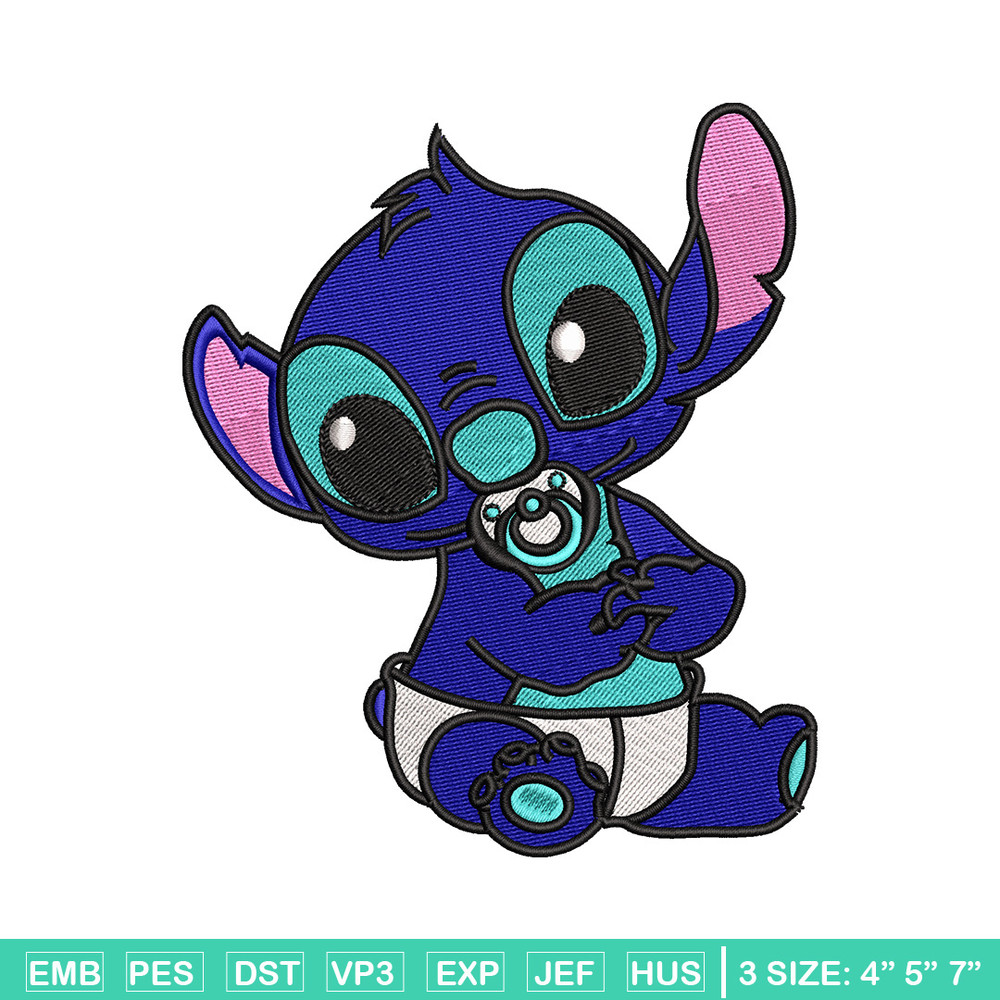 Stitch baby embroidery design, Stitch embroidery, Embroidery file, Embroidery shirt, Emb design, Digital download.jpg