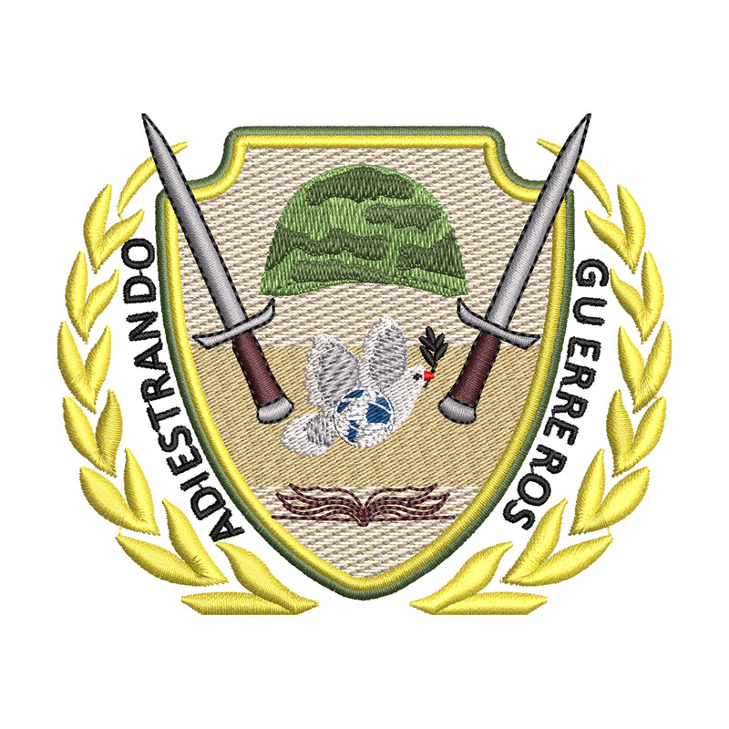 Adiestrando guerreros logo embroidery design, logo embroidery, logo design, Embroidery shirt, Instant download.jpg