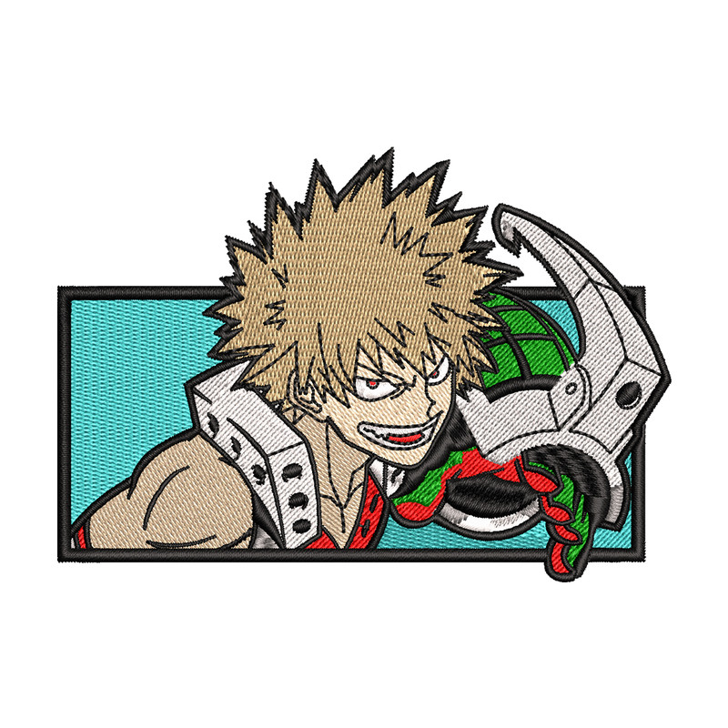 Bakugou embroidery design, My Hero Academia embroidery, Logo design, anime design, anime shirt, Digital download.jpg