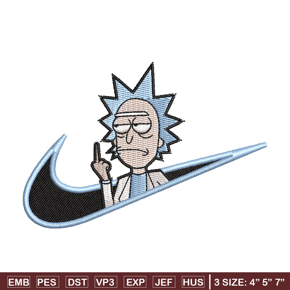 Rick x nike embroidery design, Rick embroidery, Nike design, Embroidery shirt, Embroidery file, Digital download.jpg