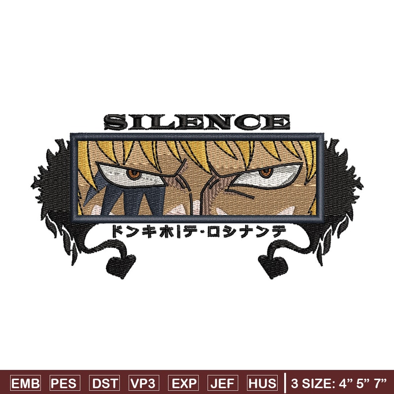 Rosinante eyes embroidery design, One piece embroidery, Anime design, Embroidery shirt, Embroidery file,Digital download.jpg