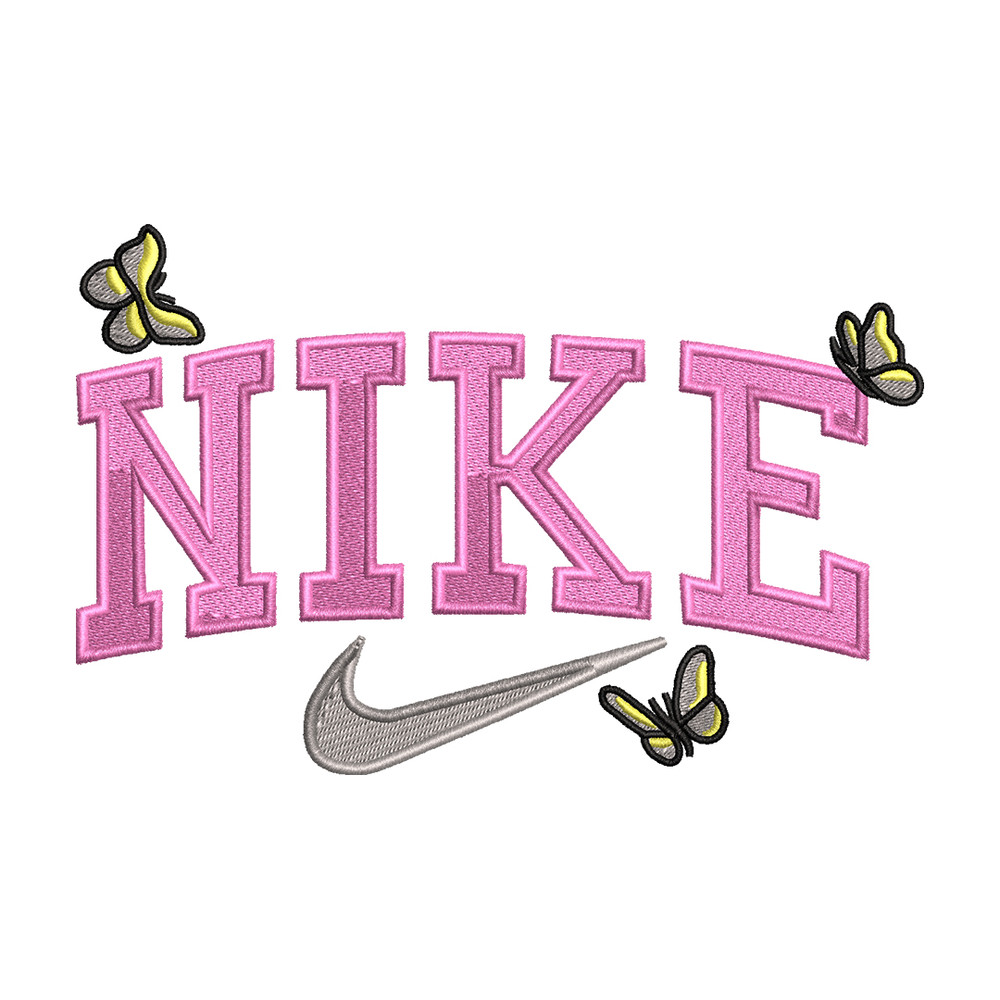 Butterfly Nike embroidery design, Butterfly embroidery, Nike design, logo shirt, Embroidery shirt, Digital download..jpg