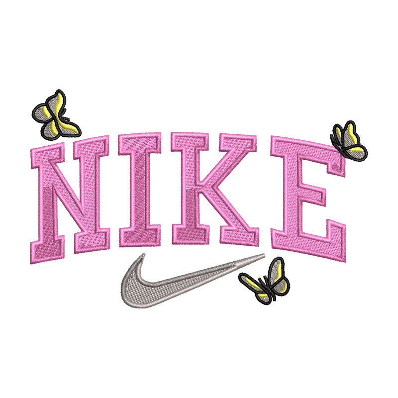 Butterfly Nike embroidery design, Butterfly embroidery, Nike design, logo shirt, Embroidery shirt, Digital download..jpg