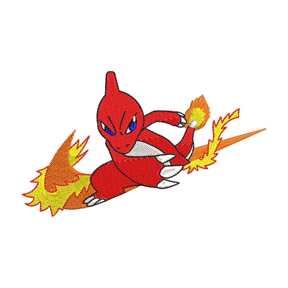 Charmeleon Nike embroidery design, Pokemon embroidery, embroidery file, anime design, anime shirt, Digital download.jpg