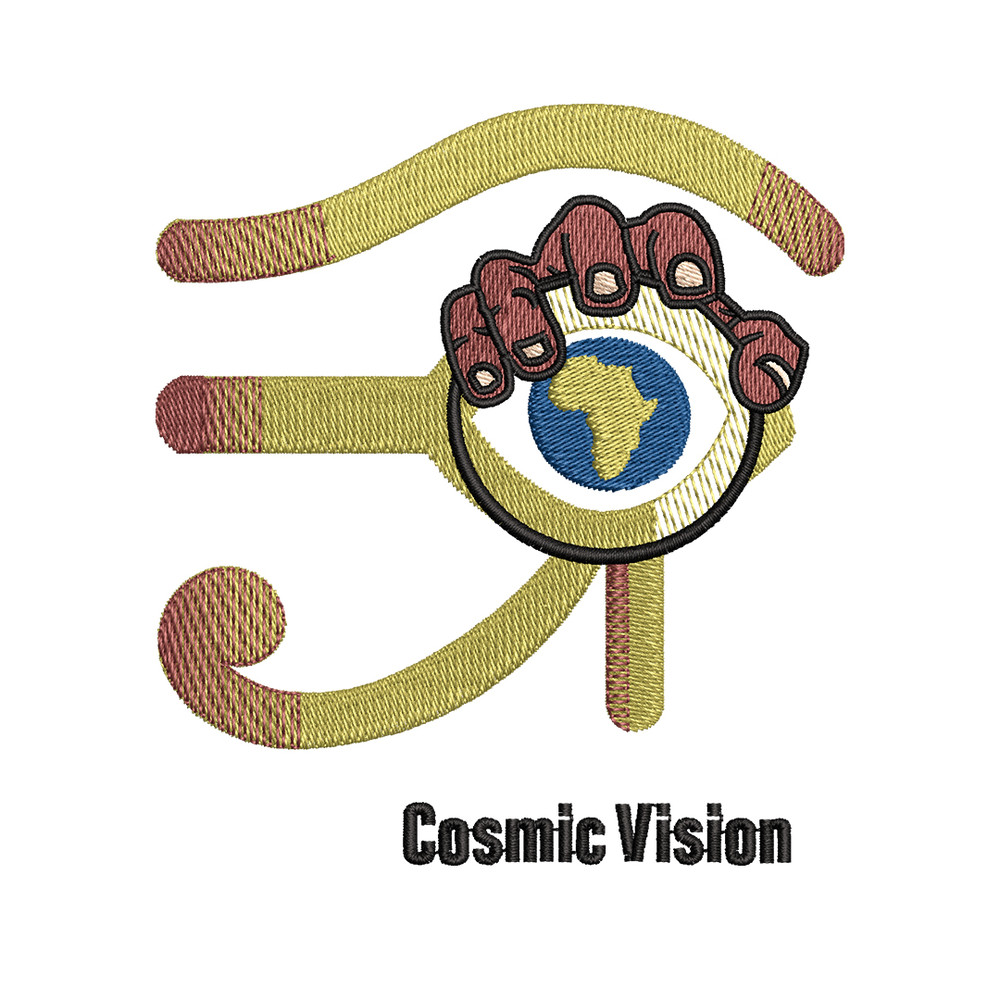 Cosmic vision logo embroidery design, logo embroidery, logo design, Embroidery shirt, logo shirt, Instant download.jpg