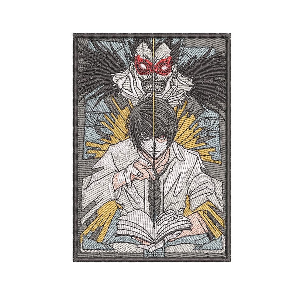 Death Note embroidery design, Death Note embroidery, embroidery file, anime design, anime shirt, Digital download.jpg
