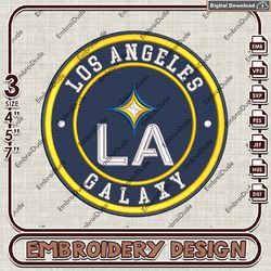 LA Galaxy embroidery design, MLS Logo Embroidery Files, MLS LA Galaxy logo, Machine Embroidery Pattern
