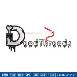 Death logo embroidery design, Death logo embroidery, logo design, Embroidery shirt, logo shirt, Instant download