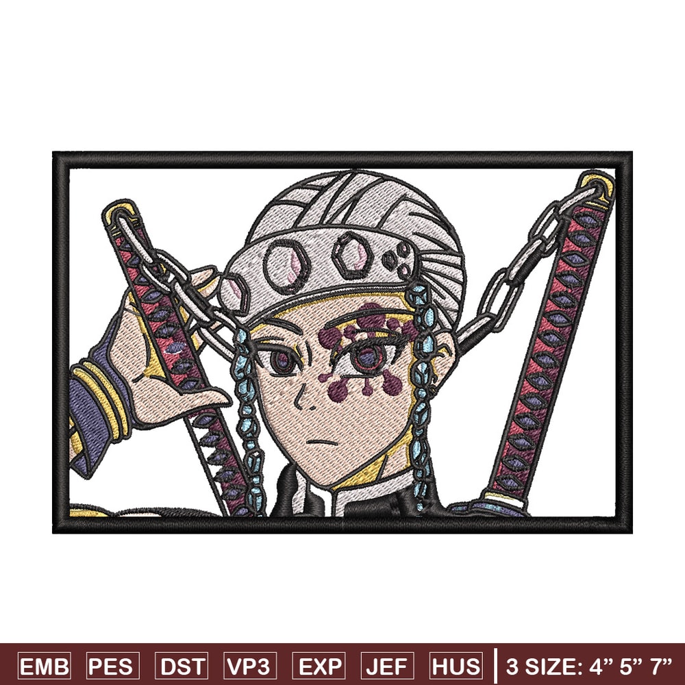 Tengen frame embroidery design, Tengen embroidery, Anime design, Embroidery shirt, Embroidery file, Digital download.jpg