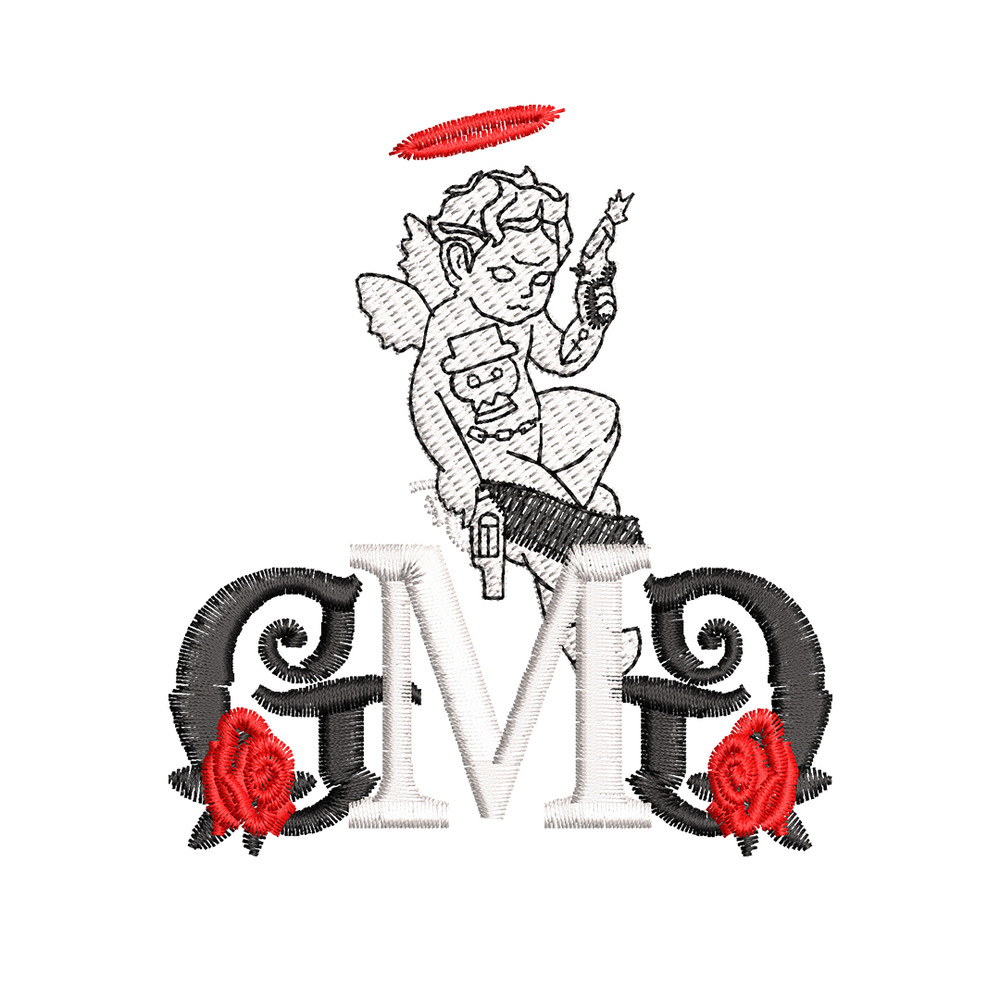 GMD Rose Logo embroidery design, GMD Rose embroidery, logo design, Embroidery file, logo shirt, Instant download..jpg