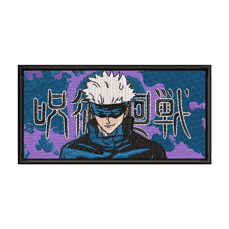 Gojo embroidery design, Jujutsu kaisen embroidery, anime design, embroidery file, anime shirt, Digital download.jpg