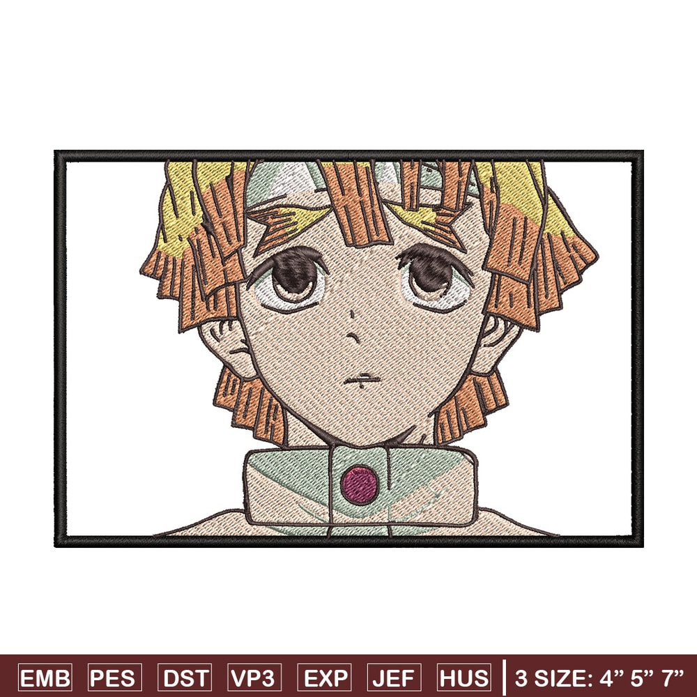 Zenitsu embroidery design, Zenitsu embroidery, Anime design, Embroidery shirt, Embroidery file, Digital download.jpg