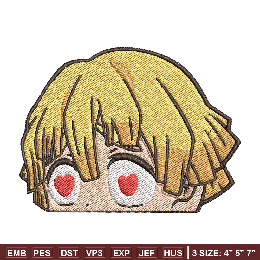 Zenitsu love embroidery design, Zenitsu embroidery, Anime design, Embroidery shirt, Embroidery file, Digital download.jpg