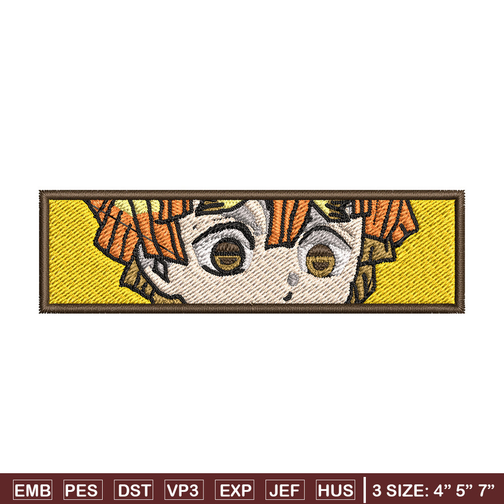 Zenitsu yellow embroidery design, Zenitsu embroidery, Anime design, Embroidery shirt, Embroidery file, Digital download.jpg