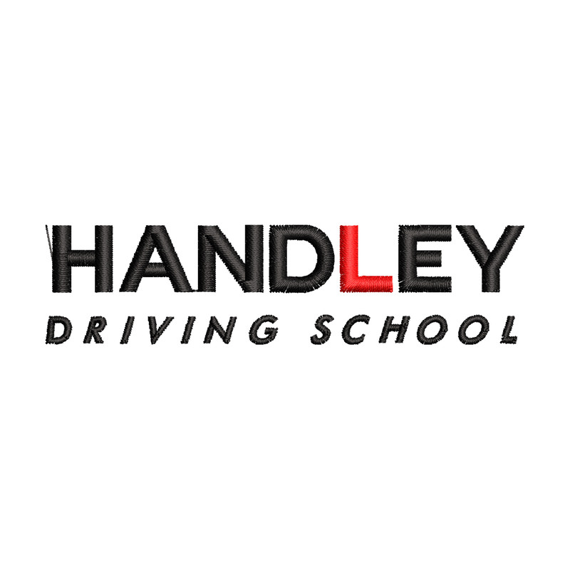 Handley Driving school logo embroidery design, logo embroidery, Embroidery file, logo design, Instant download.jpg