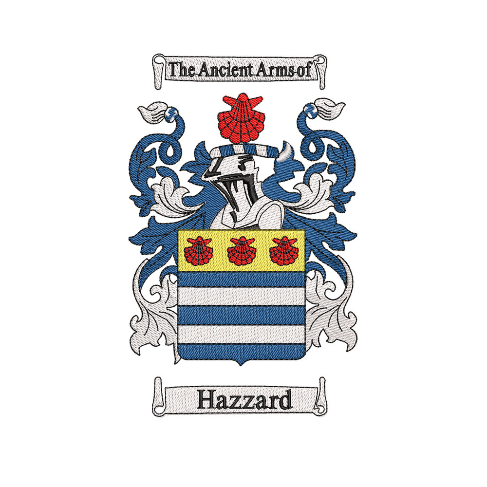 Hazard Family Crest Logo embroidery design, logo embroidery, logo design, Embroidery file, logo shirt, Instant download..jpg