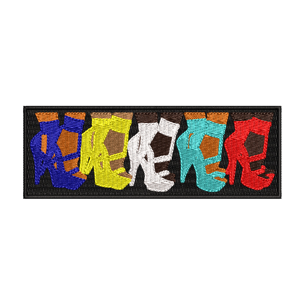 High heels color logo embroidery design, logo embroidery, logo design, Embroidery shirt, Instant download.jpg