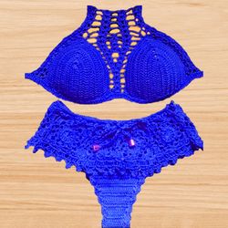 Crochet Bikini Set Pattern, Crochet Swimsuit, crochet bathing suit, crochet bikini Pattern, bikini bottom, crochet brief