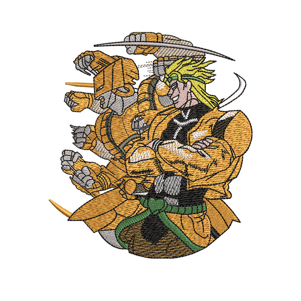 Jojo bizarre embroidery design, Jojo bizarre embroidery, Anime design, Embroidery file, Anime shirt, Instant download..jpg