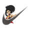 Momo swoosh embroidery design, My hero academia embroidery, Nike design, anime design, anime shirt, Digital download.jpg