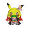 Pikachu Nezuko Demon embroidery design, Pokemon embroidery, logo design, anime design, anime shirt, Digital download.jpg