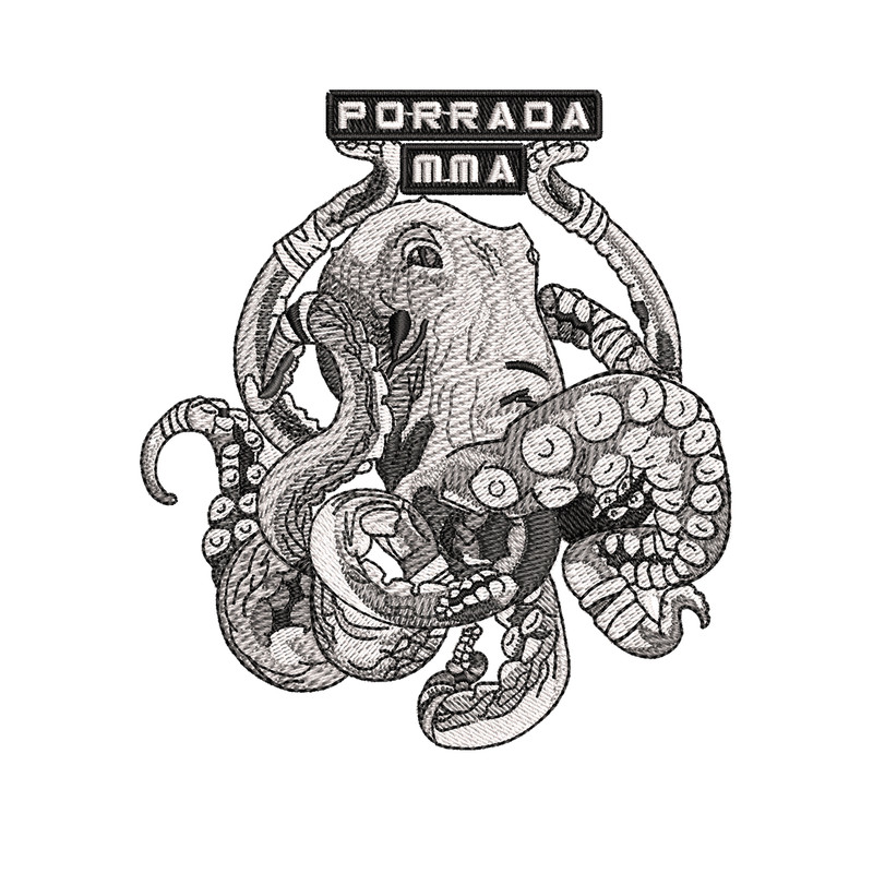 Porrada MMA logo embroidery design, Porrada MMA embroidery, logo design, logo shirt, Embroidery shirt, Instant download.jpg