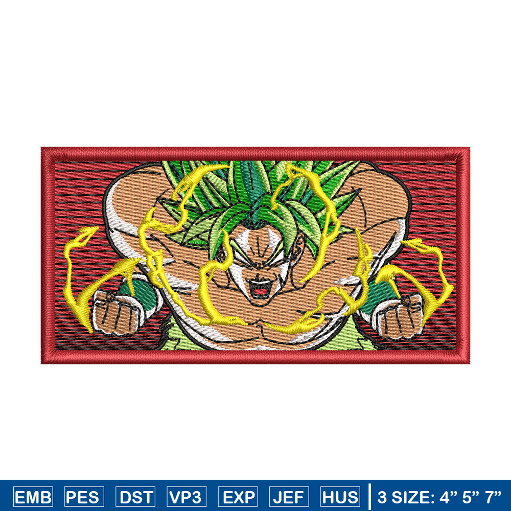 Super Broly embroidery design, Dragon Ball embroidery, anime design, embroidery file, anime shirt, Digital download.jpg