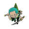 Roronoa Zoro chibi embroidery design, one piece embroidery, Anime design, Embroidery file, Anime shirt, Instant download.jpg