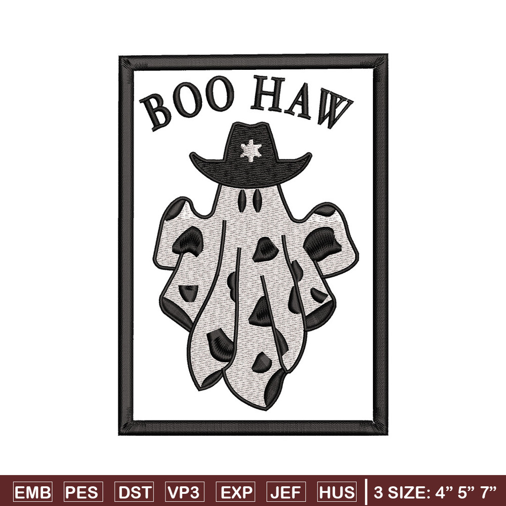 Boo haw embroidery design, Boo halloween embroidery, Embroidery file, Embroidery shirt, Emb design, Digital download.jpg
