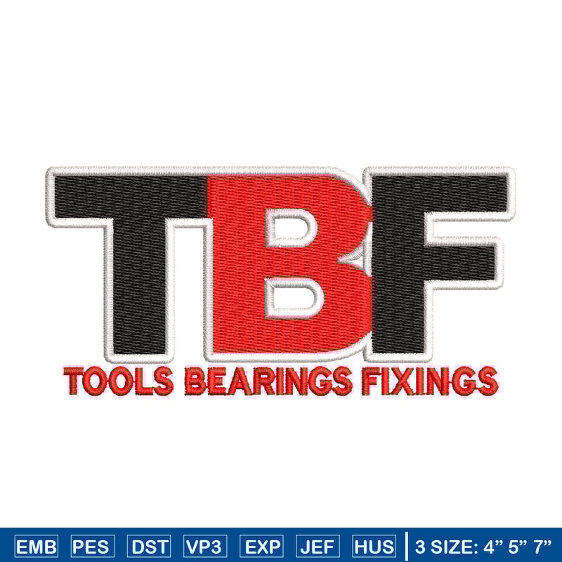 TBF logo embroidery design, TBF logo embroidery, logo design, logo shirt, Embroidery shirt, Instant download.jpg