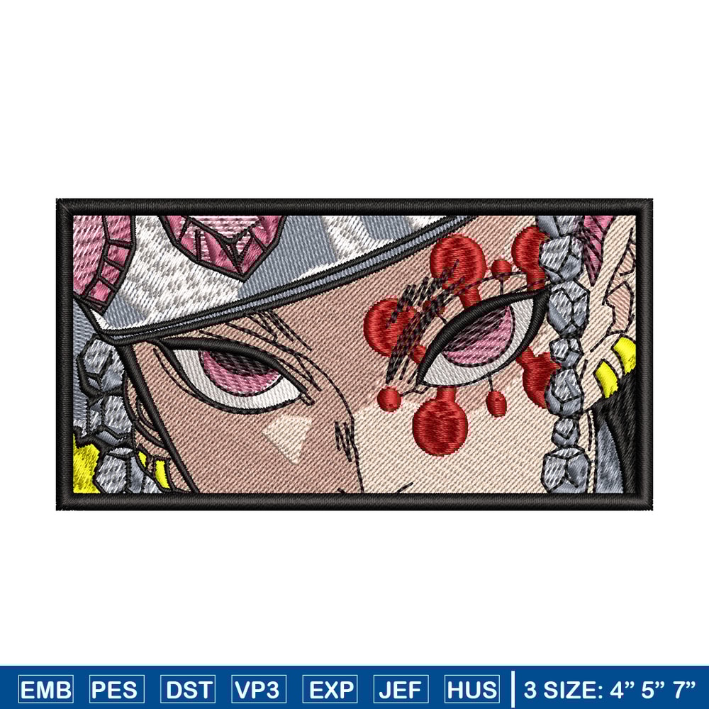 Tengen Uzui eyes embroidery design, Kimetsu no Yaiba embroidery, anime design, anime shirt, Digital download.jpg