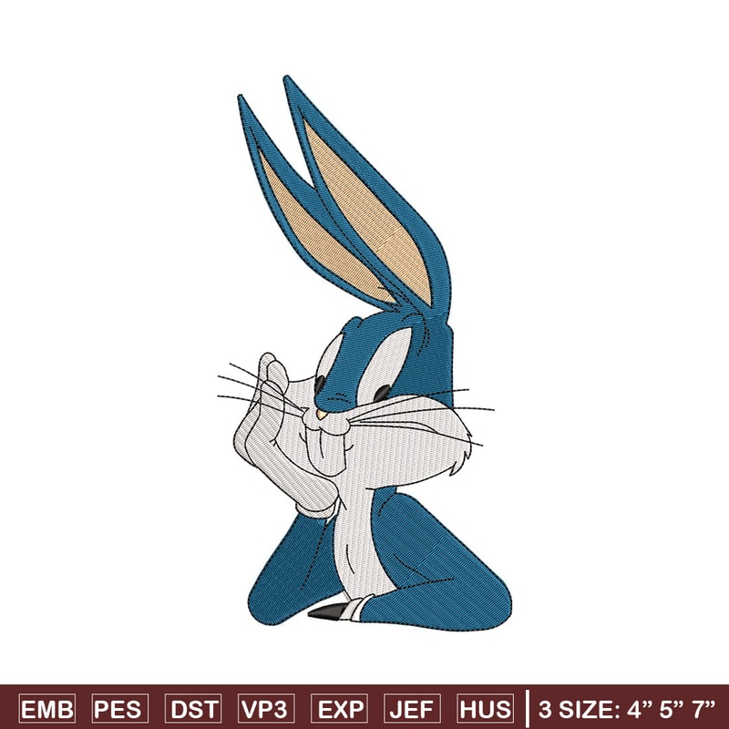 Bunny cartoon embroidery design, Cartoon embroidery, Embroidery file, Embroidery shirt, Emb design, Digital download.jpg