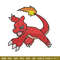 Charmeleon embroidery design, Pokemon embroidery, Anime design, Embroidery shirt, Embroidery file, Digital download.jpg