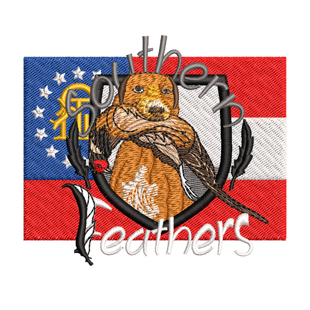 Southern Feathers logo embroidery design, logo embroidery, logo design, Embroidery shirt, logo shirt, Instant download.jpg