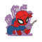 Spaiderman chibi logo embroidery design, Spaiderman chibi embroidery, Embroidery shirt, logo design, Instant download.jpg