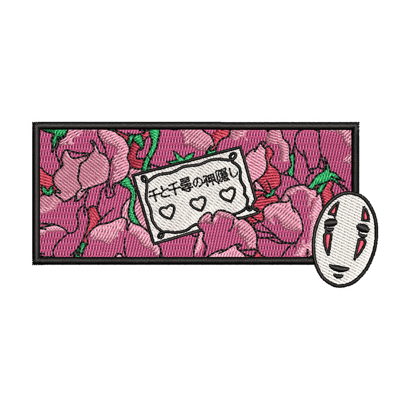 Spirited away embroidery design, Spirited away embroidery, anime design, embroidery file, anime shirt, Digital download.jpg