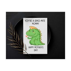 Mother's Day card from kid|toddler|baby|kids, Dinosaur mother's day card, Happy mother's day cute ,mothers day card, kid