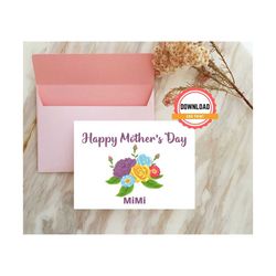 printable mother's day card for mimi