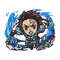 Tanjiro fire breathing chibi embroidery design, Kimetsu no Yaiba embroidery, anime design, anime shirt, Digital download.jpg