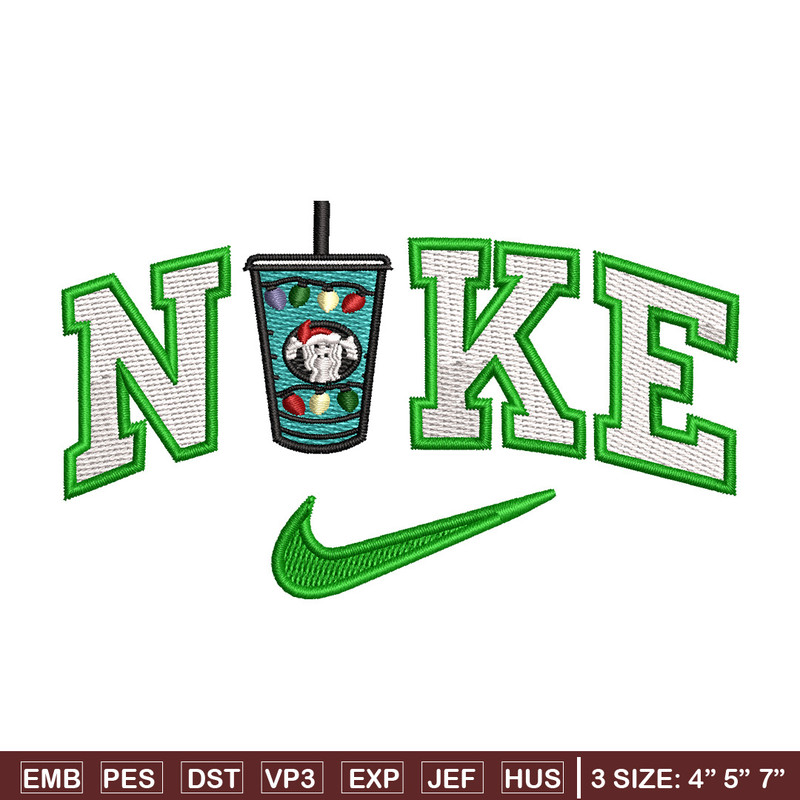 Cup green x nike embroidery design, Cup embroidery, Nike design, Embroidery shirt, Embroidery file, Digital download.jpg